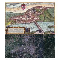 Grande detallado mapa turístico de la ciudad de Coimbra Coimbra