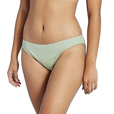 Juniors Textured Cheeky Bikini Bottom Xhilaration Light Sage Green