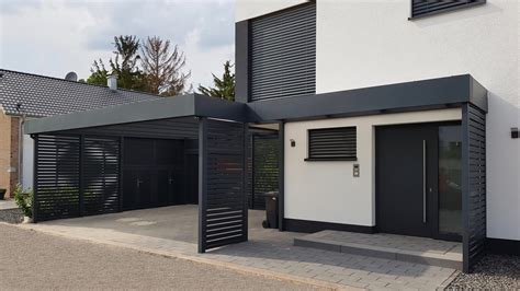 Carport mit Eingangsüberdachung nach Maß Carportmaster