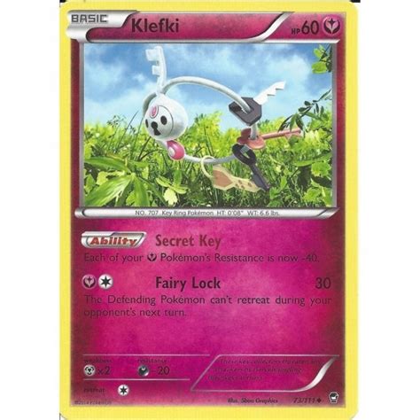 Pokemon Trading Card Game 73 111 Klefki Uncommon XY 03 Furious