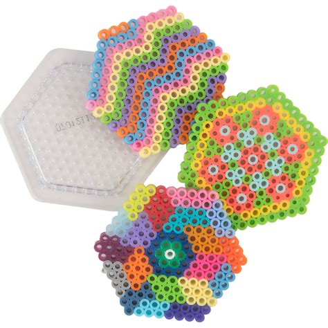 Small Basic Shapes Clear Pegboards 5 Ct Perler