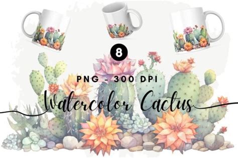 Watercolor Cactus Desert Illustration Graphic by Lucky789 Design ...