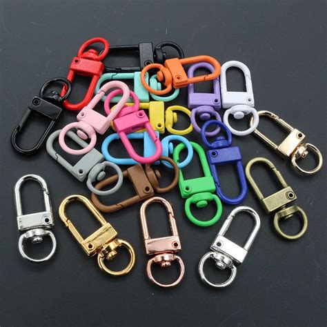 10pcs Snap Lobster Clasp Hooks Gold Silver Plated 5 Colors DIY Jewelry