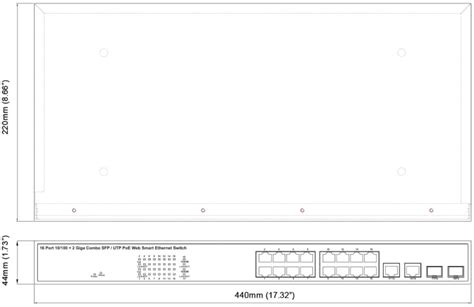 Geovision 16 Port POE+ Network Switch | GV-POE1601-V2