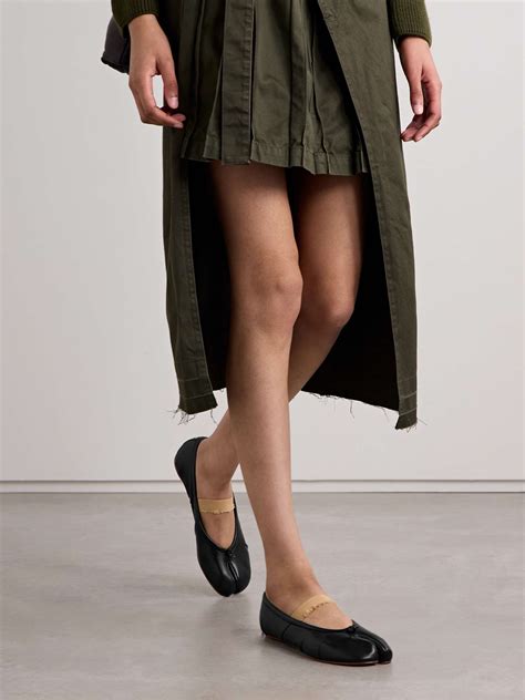 Maison Margiela Tabi Split Toe Leather Ballet Flats Net A Porter