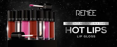 Buy RENEE Hot Lips Pink Lip Gloss High Glossy Shine Enriched With Vitamin E Lightweight