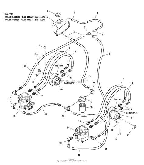 Snapper Zt20500bv 5091001 50 20 Hp Ztr Fastcut Series 0 Parts Diagram For Hydraulics Group