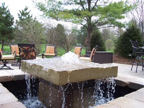 Outdoor Water Fountain Landscaping | Backyard Design Ideas