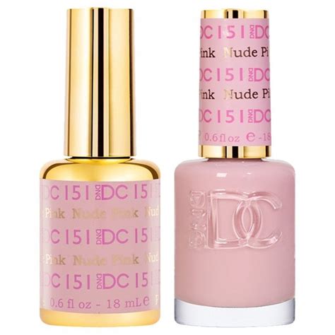 Dnd Duo Gel And Nail Polish Set Nude Pink 151 2x15ml