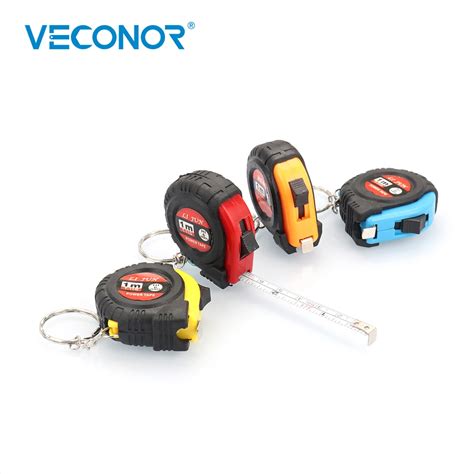 VECONOR 1M Mini Portable Tape Measure Ruler Retractable Pull Keychain