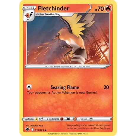 Fletchling Fletchinder Talonflame Pokemon Cards TCG 6th Gen Pokemon