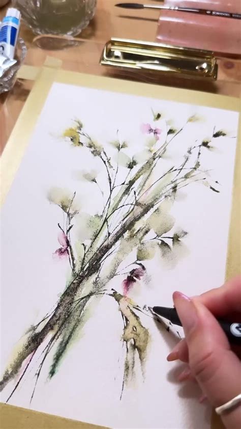 Pin by OLHA ePN on Живопись in 2024 Floral watercolor Loose