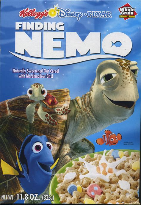 Finding Nemo Crush © Kelloggs 2005 Cereal Packaging Kids Cereal