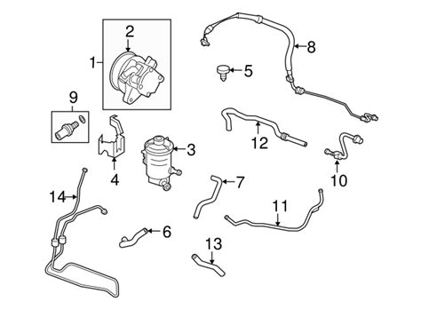 53733 TA0 A01 Hose Power Steering Oil Tank 2008 2015 Honda