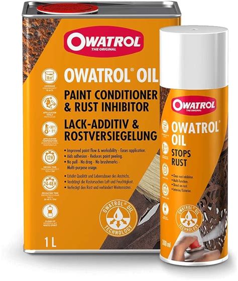 OWATROL Rostschutz Spray 300ml Für Metalle Kunststoff Glas Holz