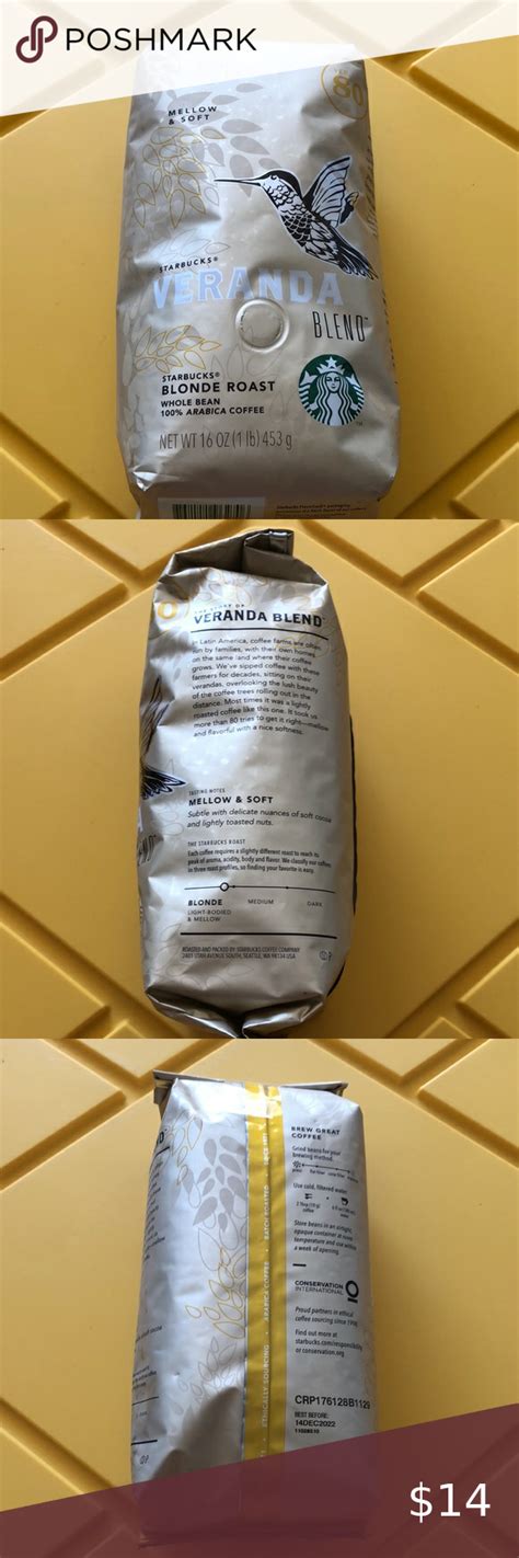 New Starbucks Veranda Blonde Roast Whole Bean Coffee Coffee Beans Coffee Starbucks