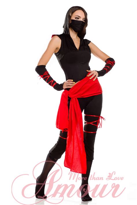 Sexy Deadly Ninja Warrior Costume Fancy Party Dress Set Halloween Woman Fe1689 Ebay