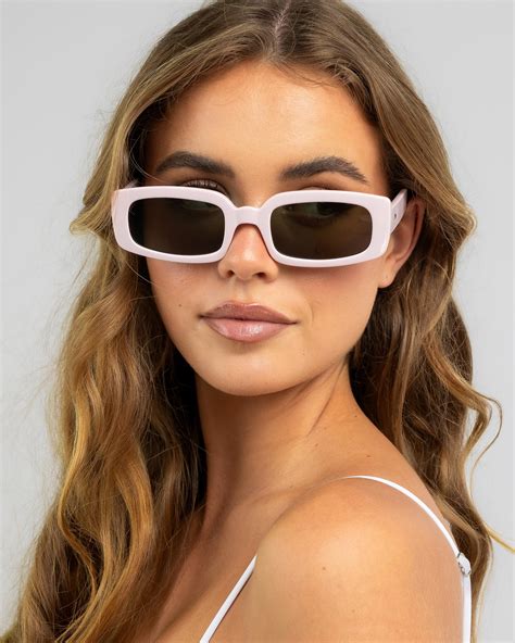 Shop Le Specs Dynamite Sunglasses In Pink Salt Khaki Mono Fast Shipping And Easy Returns City