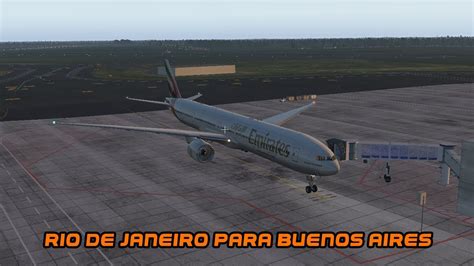 X Plane Boeing Emirates Rio De Janeiro A Buenos Aires