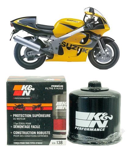 Filtro De Oleo K N Kn Suzuki Gsx Gsx R Gsx S E Gsr Freio Max