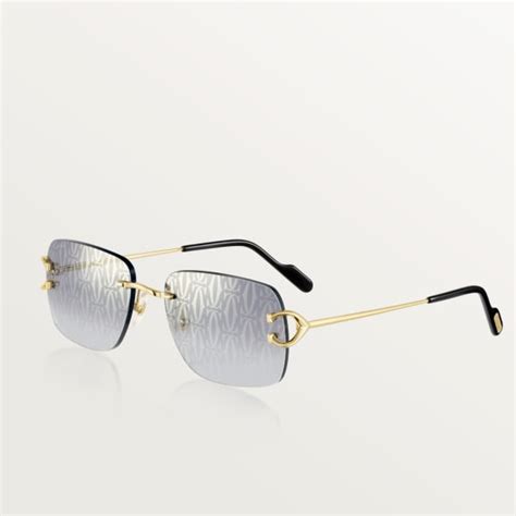 Cresw Gafas De Sol Signature C De Cartier Metal Acabado Dorado