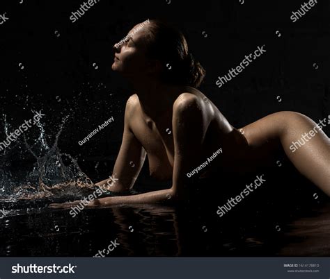 Sexy Blonde Lying Water Nude Studio Stock Photo Shutterstock