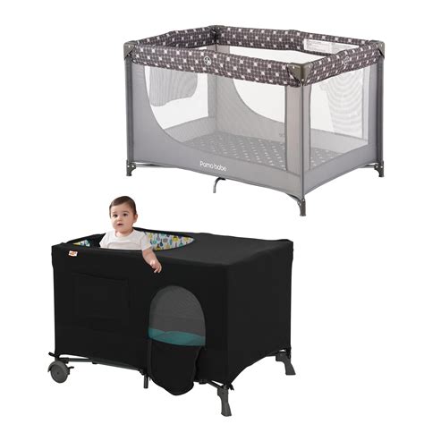 Amazon Pamo Babe Portabel Baby Playpen Bundle With Blackout Cover Baby