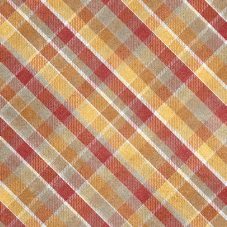 Furry Cuddles Autumn Colors Plaid Paper Graphic By Jessica Dunn