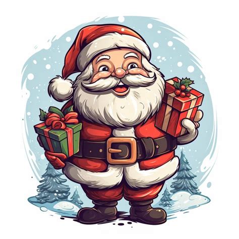 Premium Photo Cute Character Santa Claus Vector Illustration