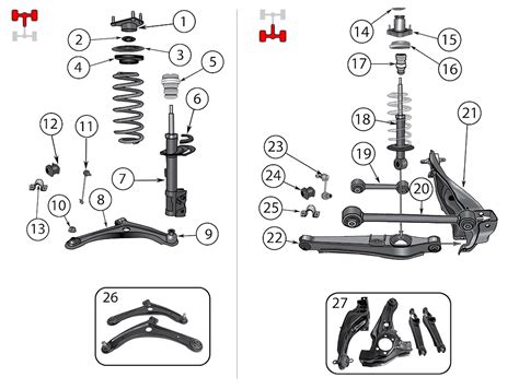 Diagrama Suspension Jeep MK Compass Patriot 2007 2016 Crown Iberia