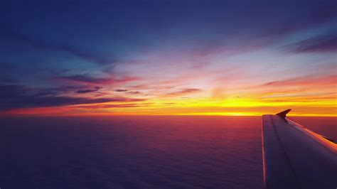 Airplane Dawn Dusk Flight Sunrise Sky, HD Planes, 4k Wallpapers, Images, Backgrounds, Photos and ...