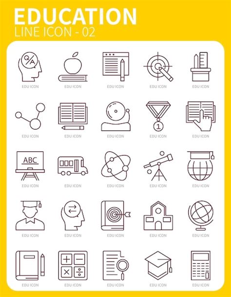 Premium Vector Fun School Study Learning Icon