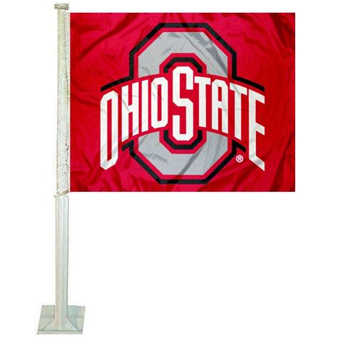 Ohio State Buckeyes Car Flag Official Auto Banner For Fans