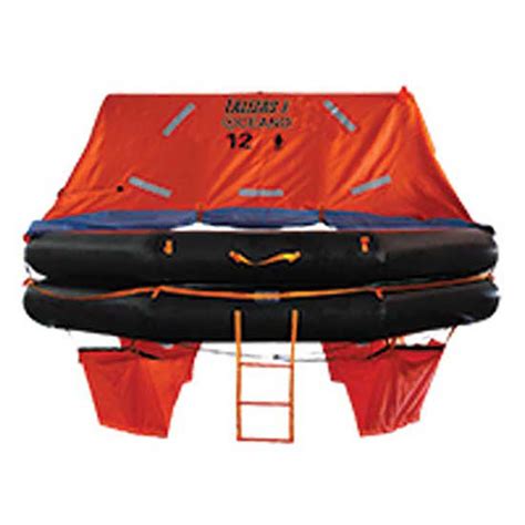 Lalizas Liferaft Solas Oceano Over Board Flat Pack Red Waveinn