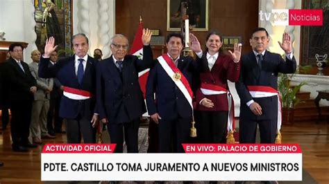 Presidente Pedro Castillo Juramenta A Tres Nuevos Ministros De Estado