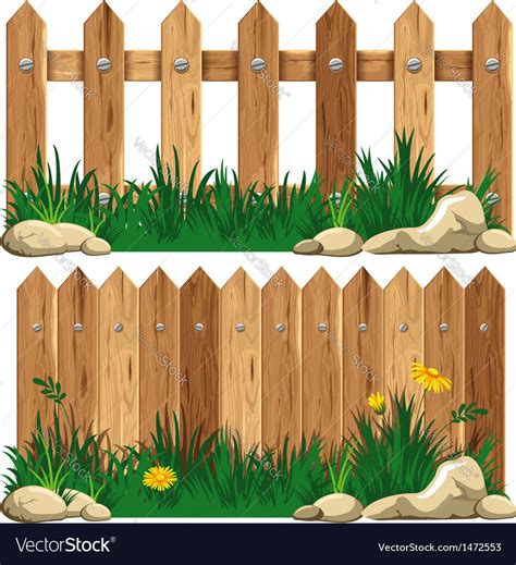 Fence Royalty Free Vector Image - VectorStock