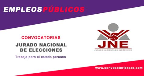 Convocatoria JNE ESPECIALISTA EN PLANILLAS Y CERTIFICACIONES