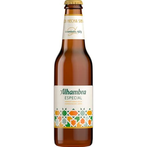 Cerveza Rubia Pack Botellas Cl Alhambra Lager Singular