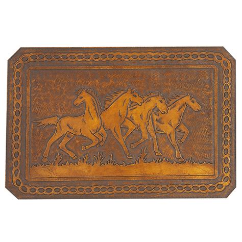 Fire Horses Leather Pattern - New World Trading