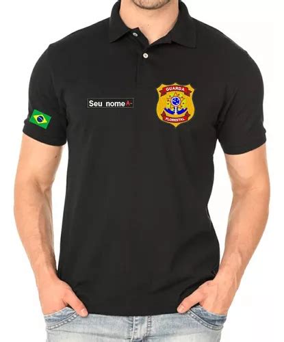 Camisa Polo Profissional Segurança Guarda Florestal Bordado Frete grátis