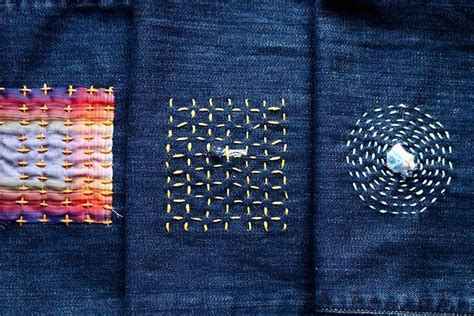 Sashiko Mending Is A Japanese Style Of Visible Mending That Uses