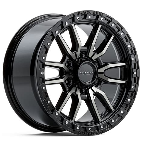 Black Rock Rambler Gloss Black Tinted | 4x4 Off-Road Rims