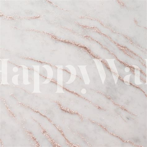 Marble Rose Gold Glitter 1 Wallpaper Happywall