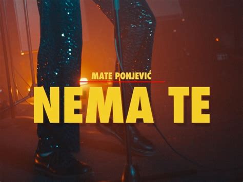 Mate Ponjević objavio spot za pjesmu Nema te ravnododna