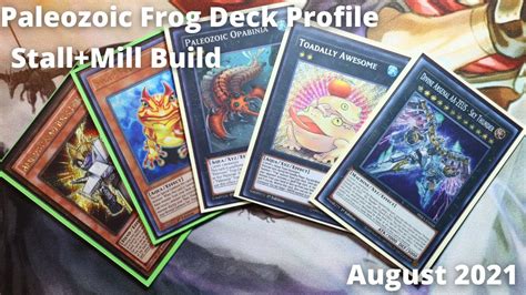 YU GI OH In Depth Paleozoic Frog Deck Profile August 2021 YouTube