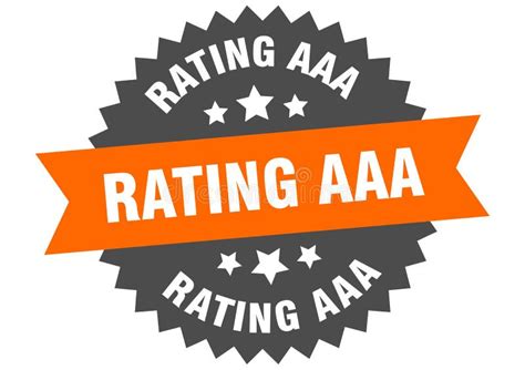 Rating Aaa Sign Rating Aaa Circular Band Label Rating Aaa Sticker