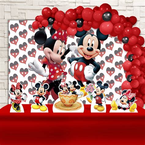 Kit Festa Aniversário Mickey E Minnie Decoração Kit Ouro Shopee Brasil