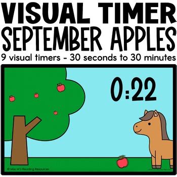 Classroom Management Visual Timers SEPTEMBER by Miss M's Reading Resources