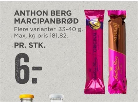 Anthon Berg Marcipanbr D Nougat Meny April Alle Tilbudsavis