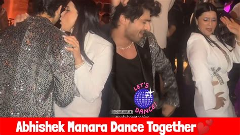 Abhishek Manara Dance Together In Bigg Boss Party Youtube